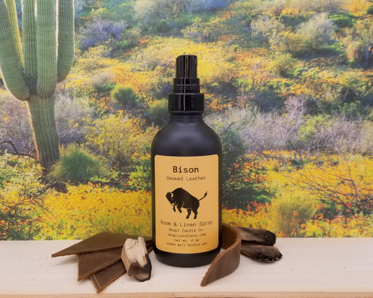 Bison Room, Linen & Car Spray - Smoked Leather Fragrance