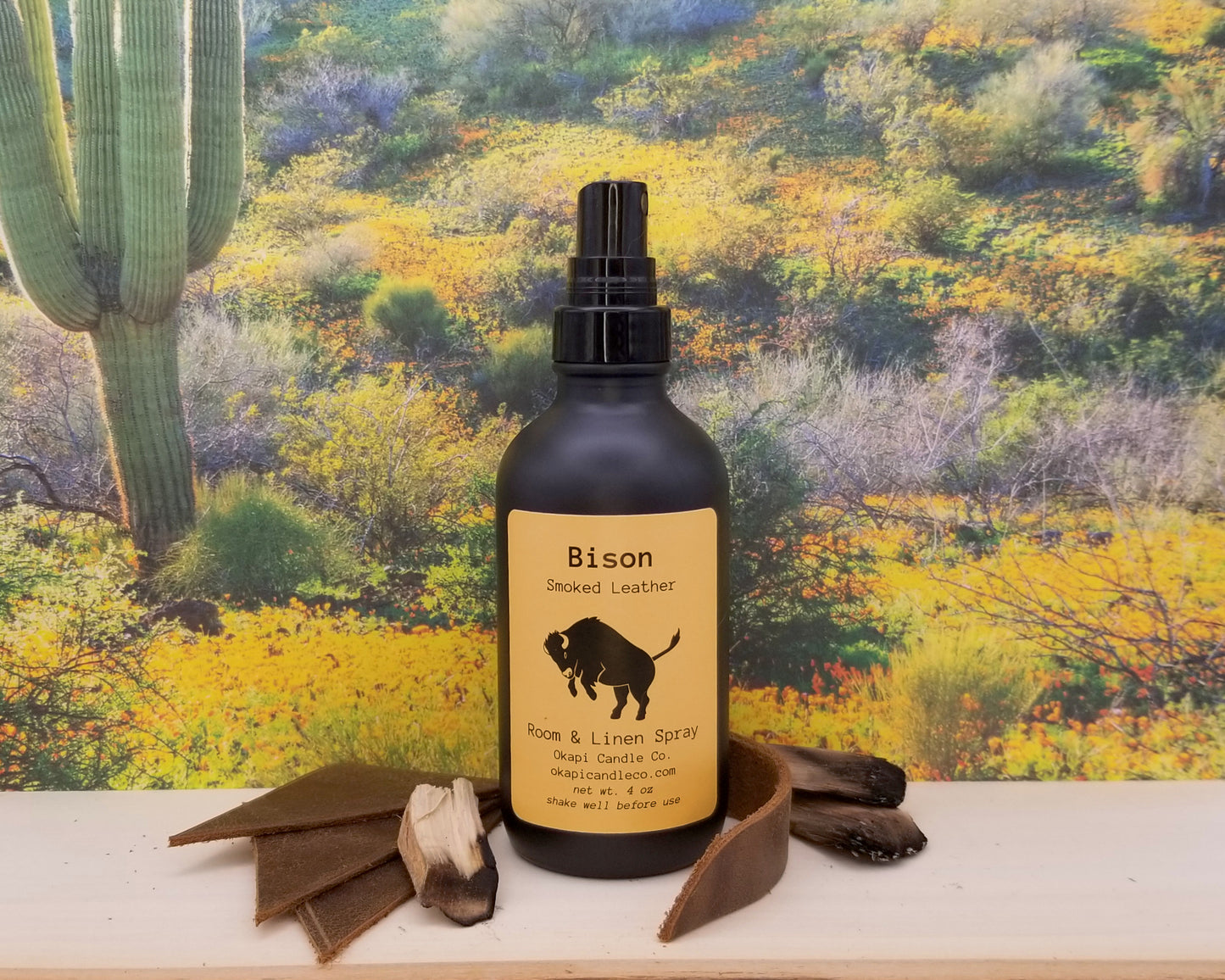 Bison Room, Linen & Car Spray - Smoked Leather Fragrance