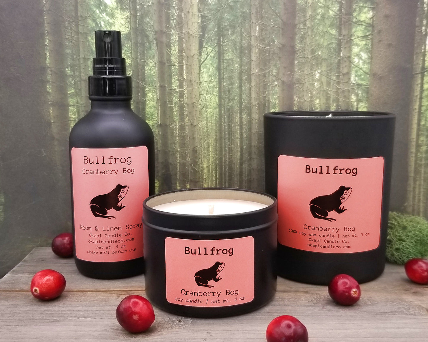 Bullfrog Soy Candle - Cranberry Bog Fragrance