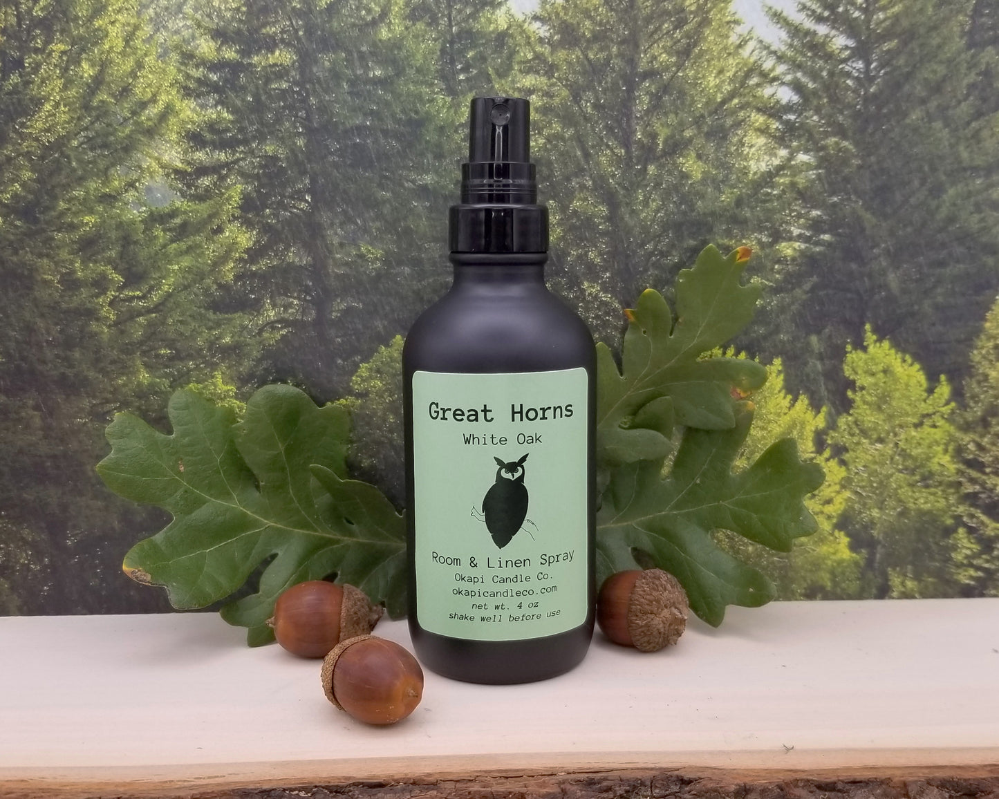 Great Horned Owl Room & Linen Spray - White Oak Fragrance