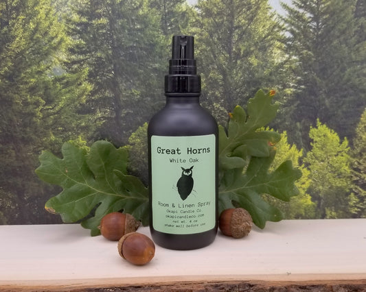 Great Horned Owl Room & Linen Spray - White Oak Fragrance