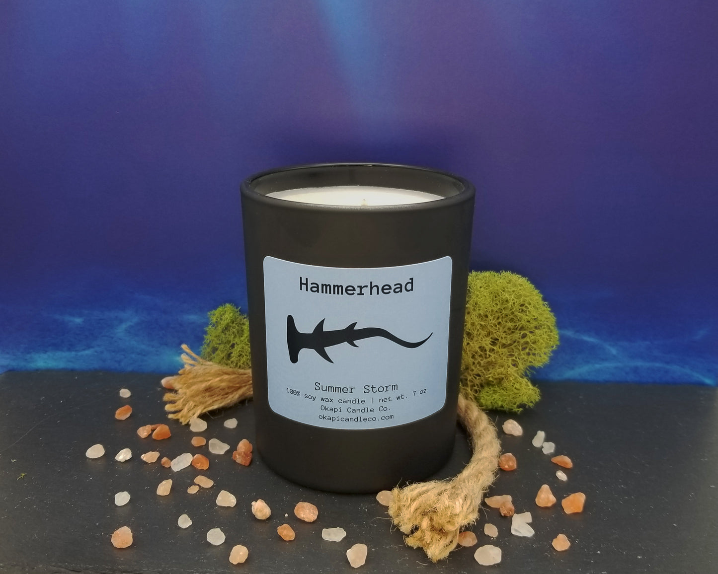 Hammerhead Shark Soy Candle - Summer Storm Fragrance
