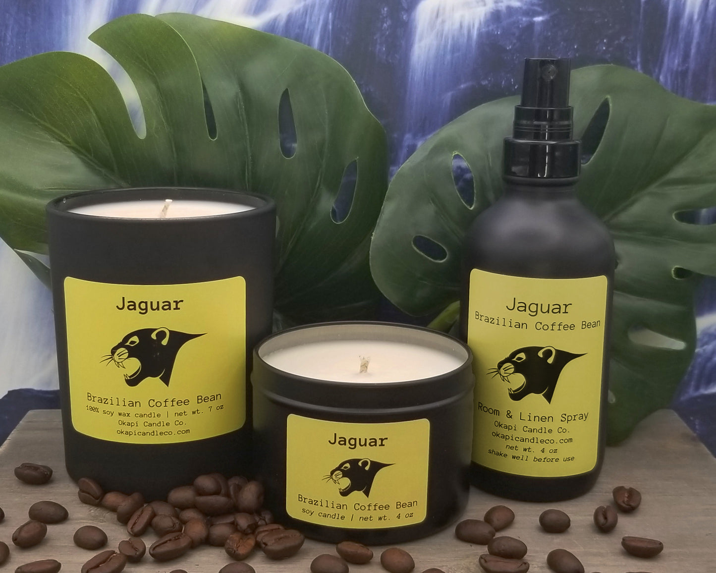 Jaguar Soy Candle - Brazilian Coffee Bean Fragrance