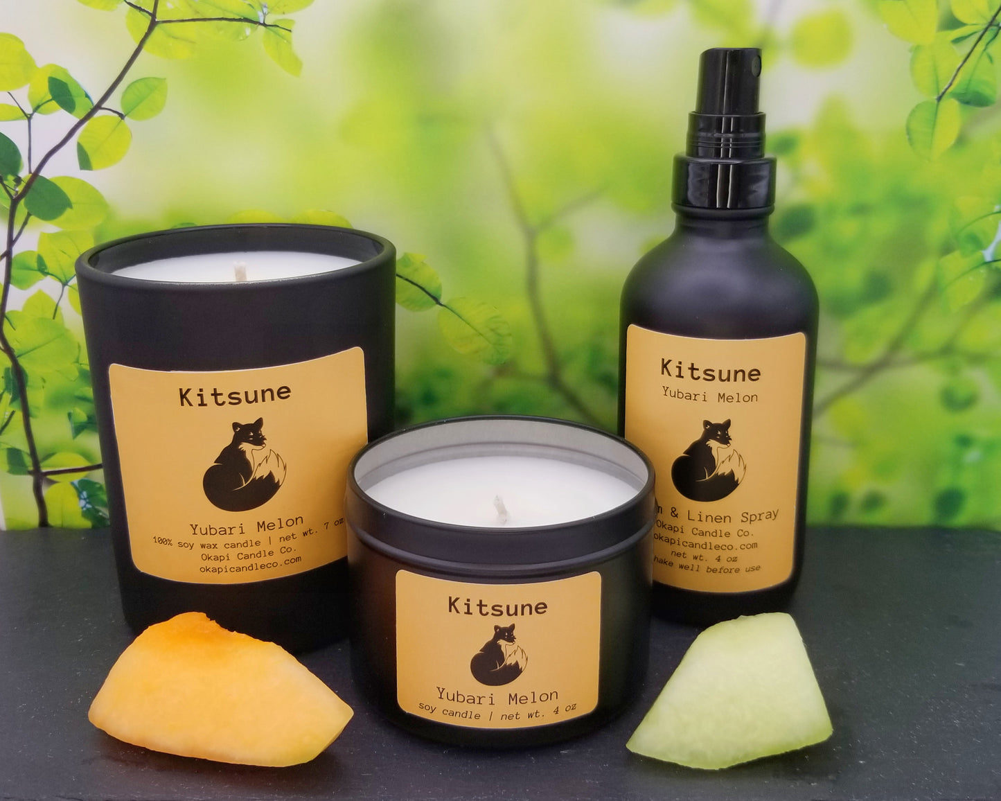 Kitsune Fox Soy Candle - Yubari Melon Fragrance