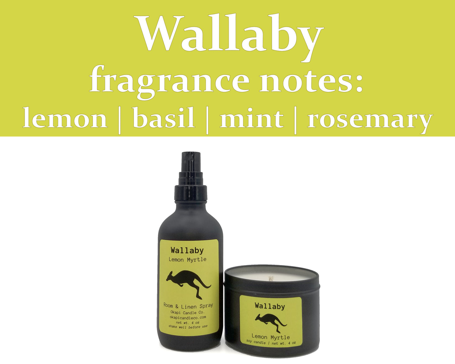 Wallaby Room & Linen Spray - Lemon Myrtle Fragrance
