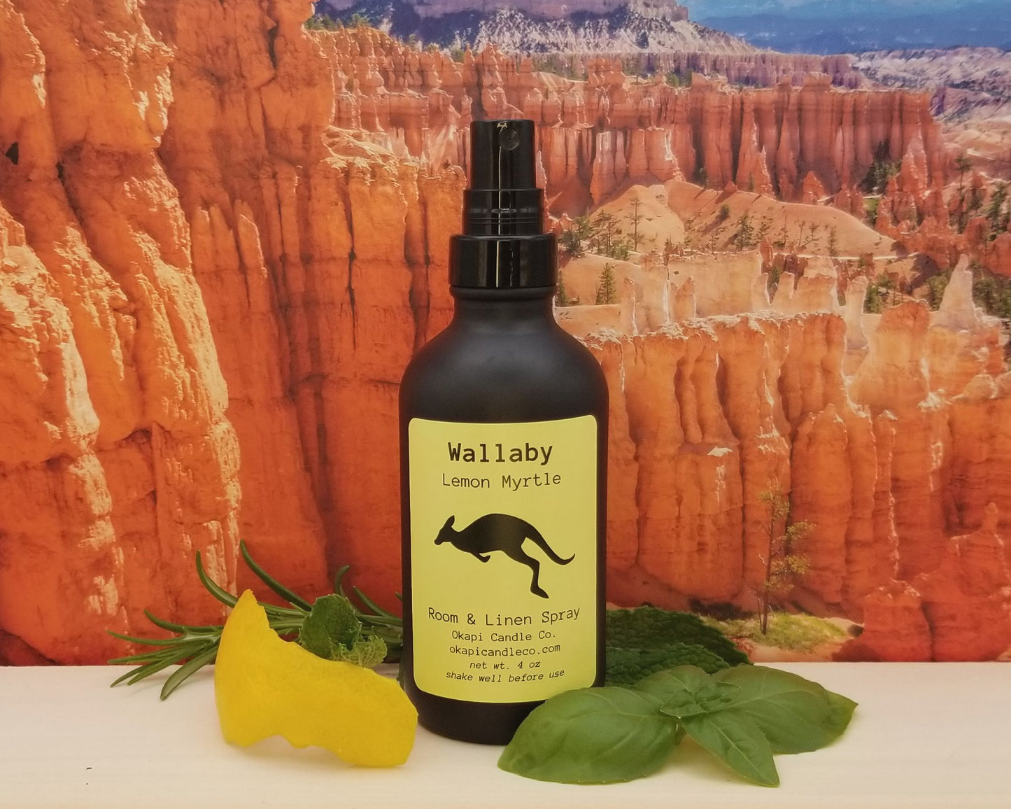 Wallaby Room & Linen Spray - Lemon Myrtle Fragrance