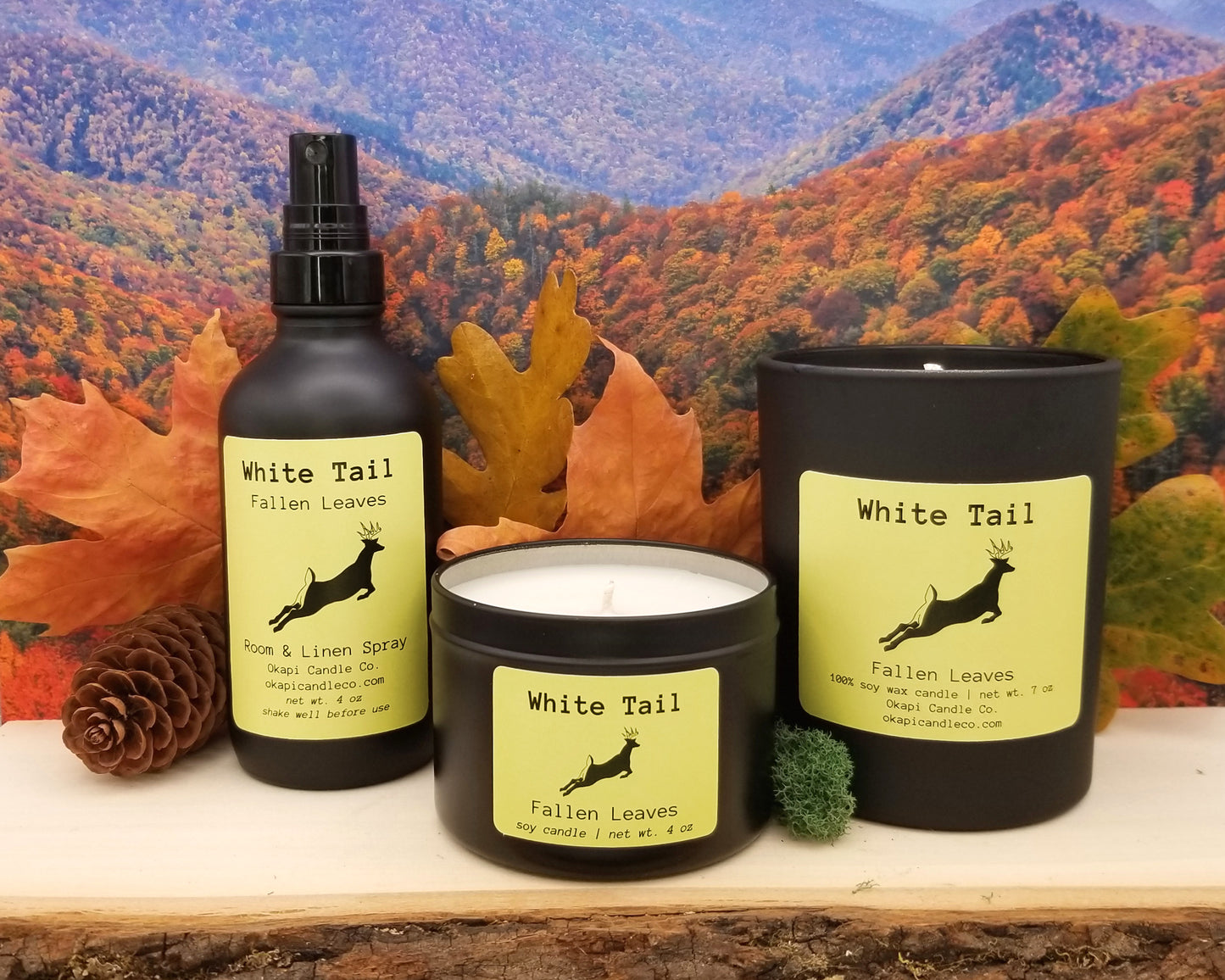 White Tailed Deer Room & Linen Spray - Fallen Leaves Fragrance
