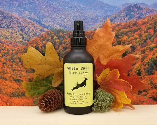 White Tailed Deer Room & Linen Spray - Fallen Leaves Fragrance