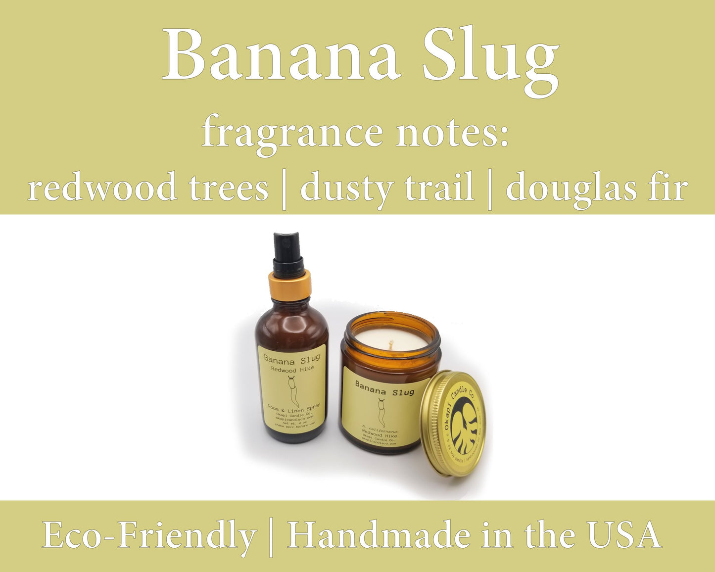 Banana Slug Room & Linen Spray - Redwood Hike Fragrance