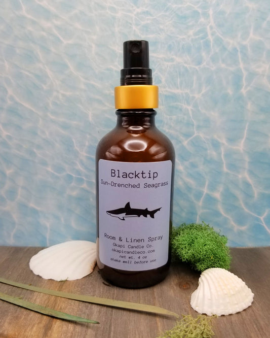 Blacktip Shark Room & Linen Spray - Sun-Drenched Seagrass Fragrance