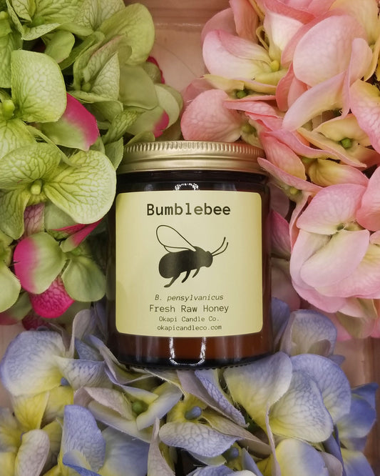 Bumblebee Soy Candle - Fresh Raw Honey Fragrance