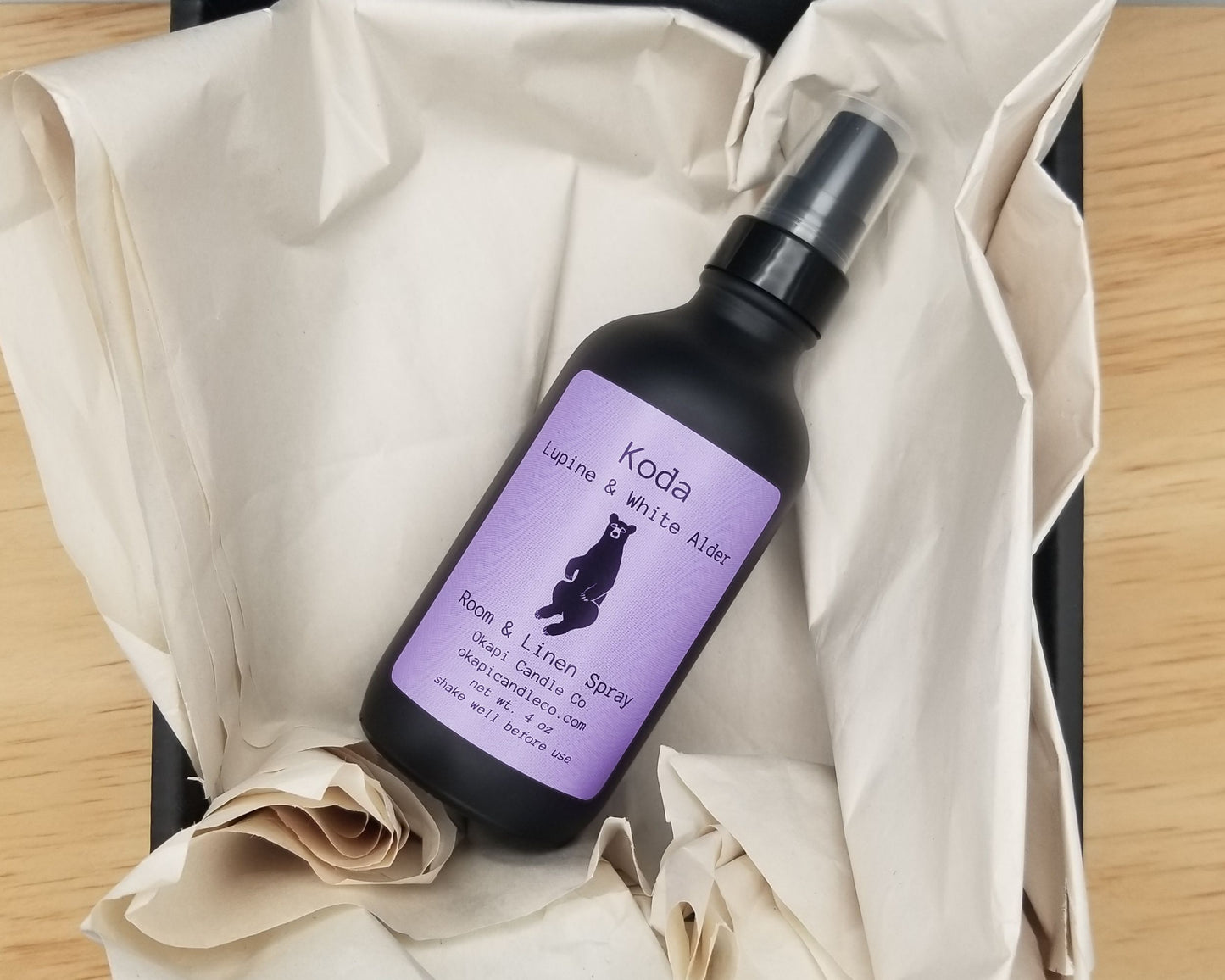 Koda Black Bear Room & Linen Spray - Alpine Meadow Fragrance