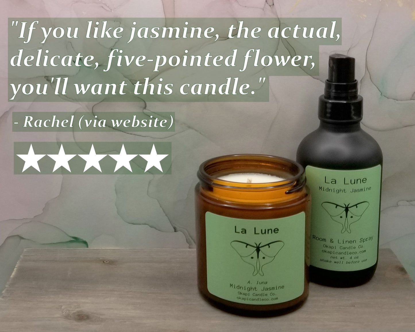 Luna Moth Room Spray - Midnight Jasmine Fragrance