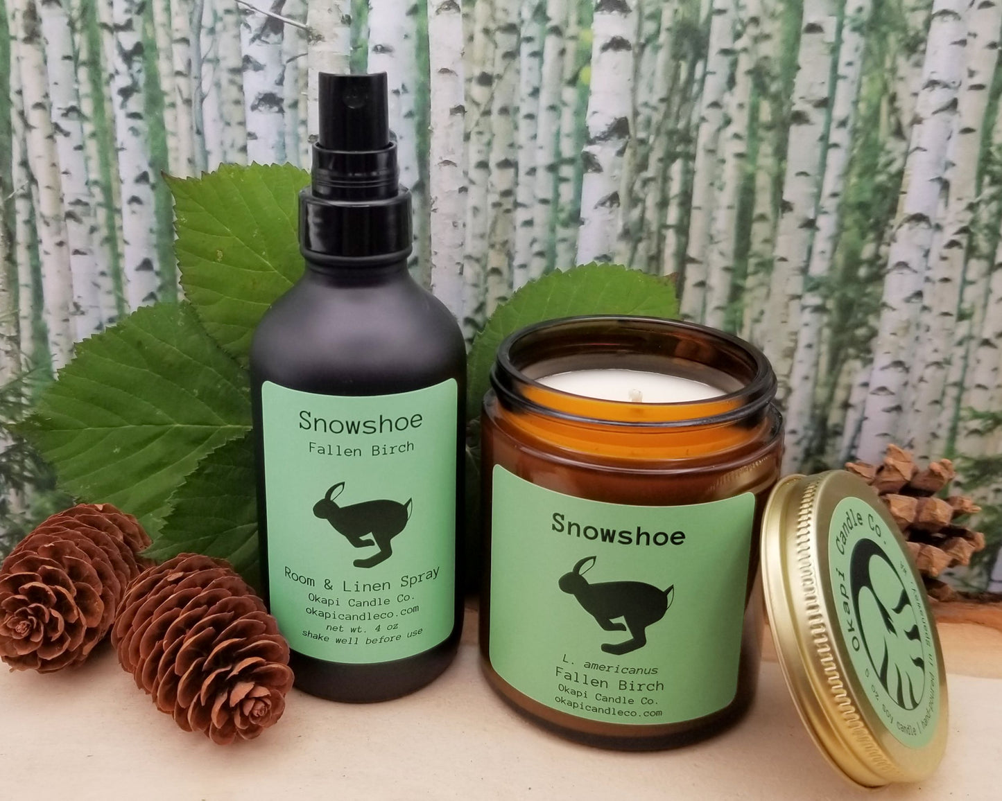 Snowshoe Rabbit Room & Linen Spray - Fallen Birch Fragrance