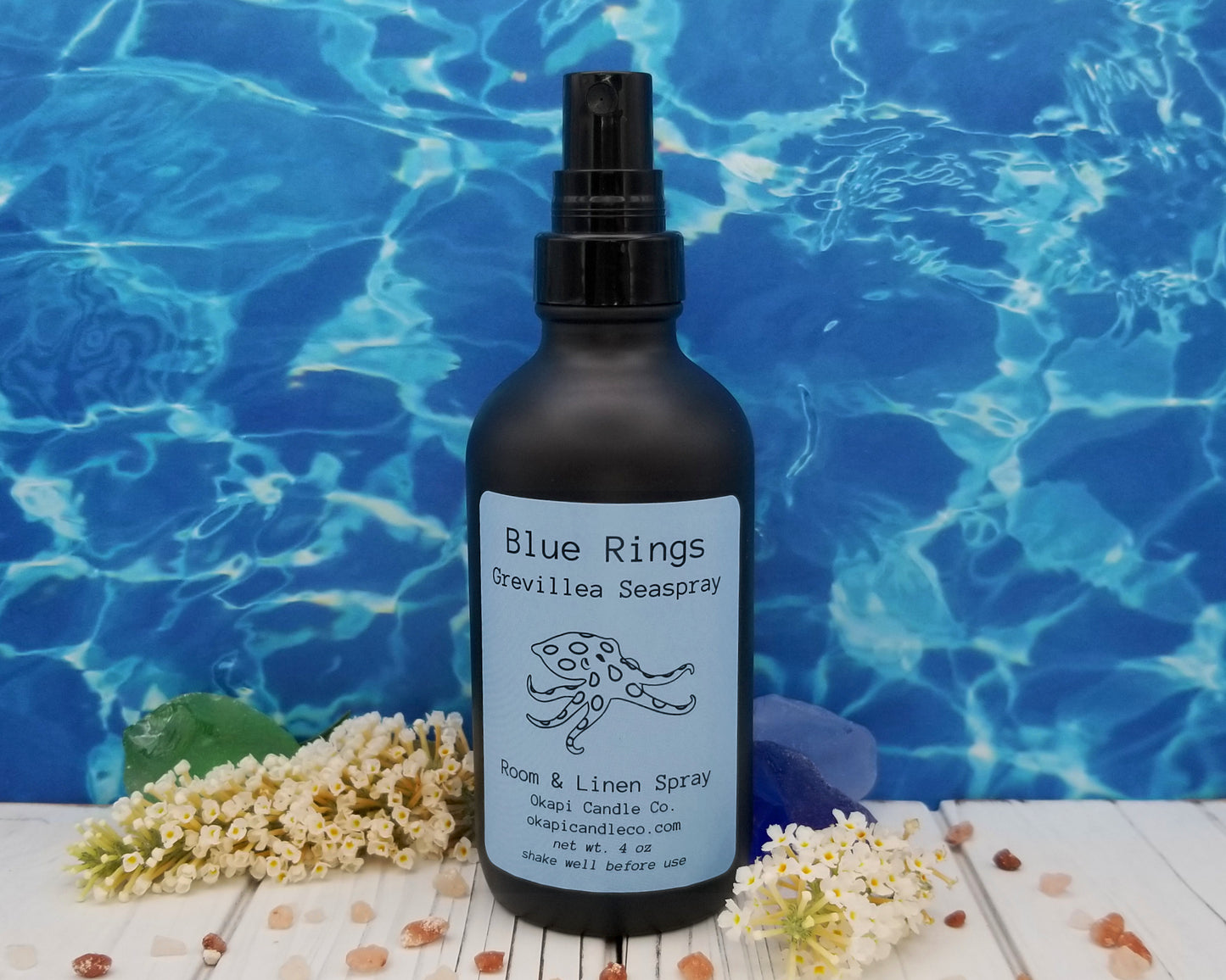 Blue Ringed Octopus Room & Linen Spray - Coastal Spider Flower Fragrance