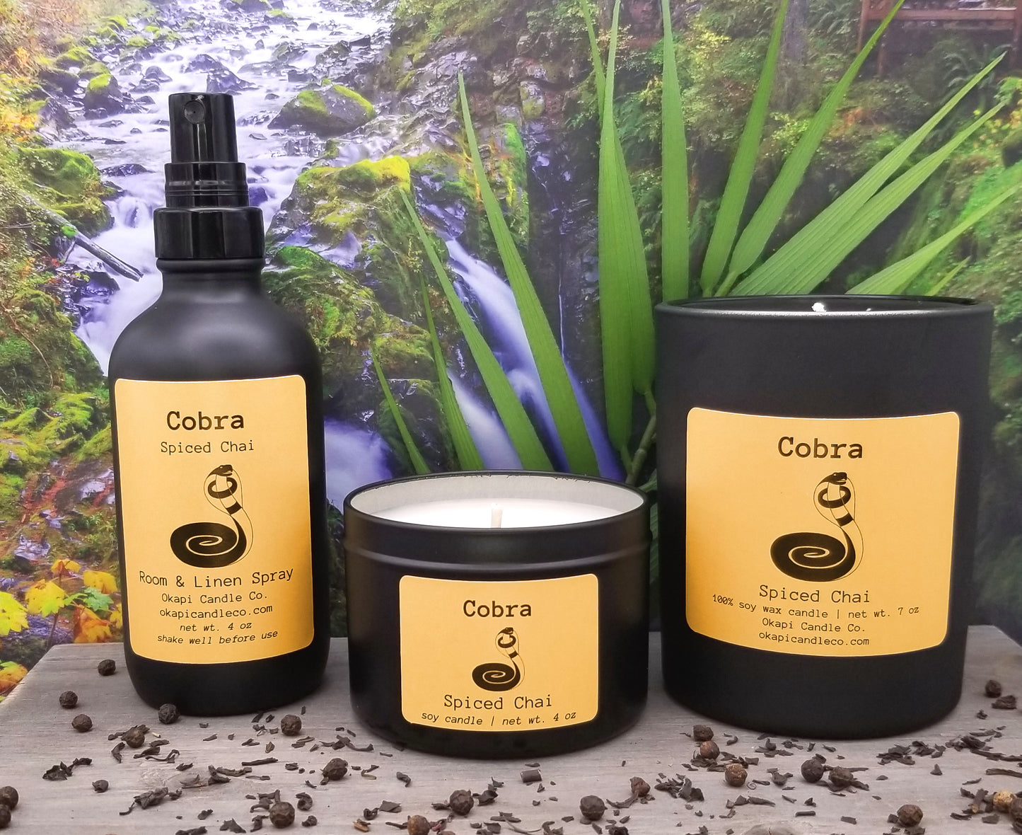 Cobra Soy Candle - Spiced Chai Fragrance