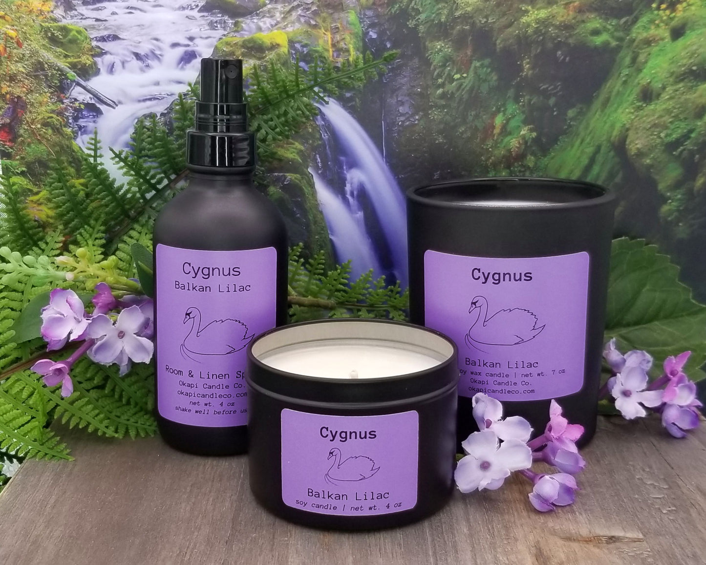 Cygnus Swan Soy Candle - Balkan Lilac Fragrance