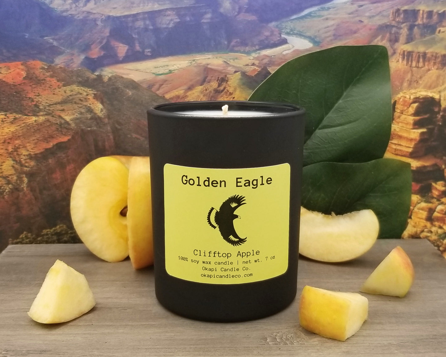 Golden Eagle Soy Candle - Clifftop Apple Fragrance