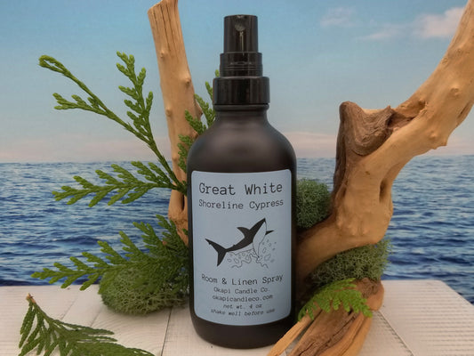 Great White Shark Room & Linen Spray - Shoreline Cypress Fragrance