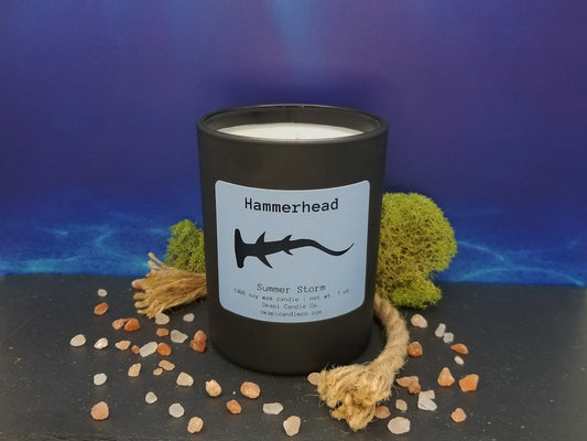 Hammerhead Shark Soy Candle - Summer Storm Fragrance