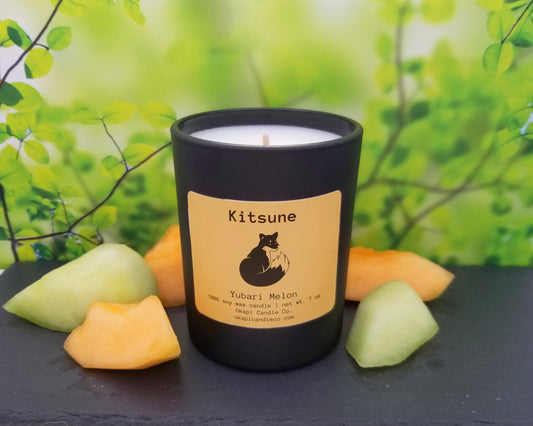 Kitsune Fox Soy Candle - Yubari Melon Fragrance
