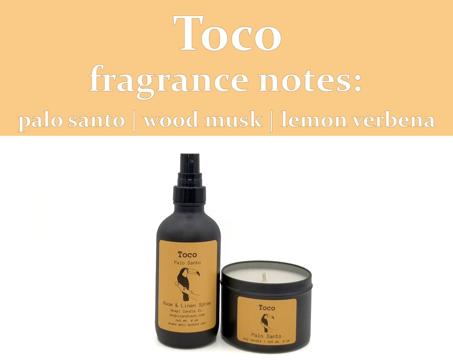 Toco Toucan Room & Linen Spray - Palo Santo Fragrance
