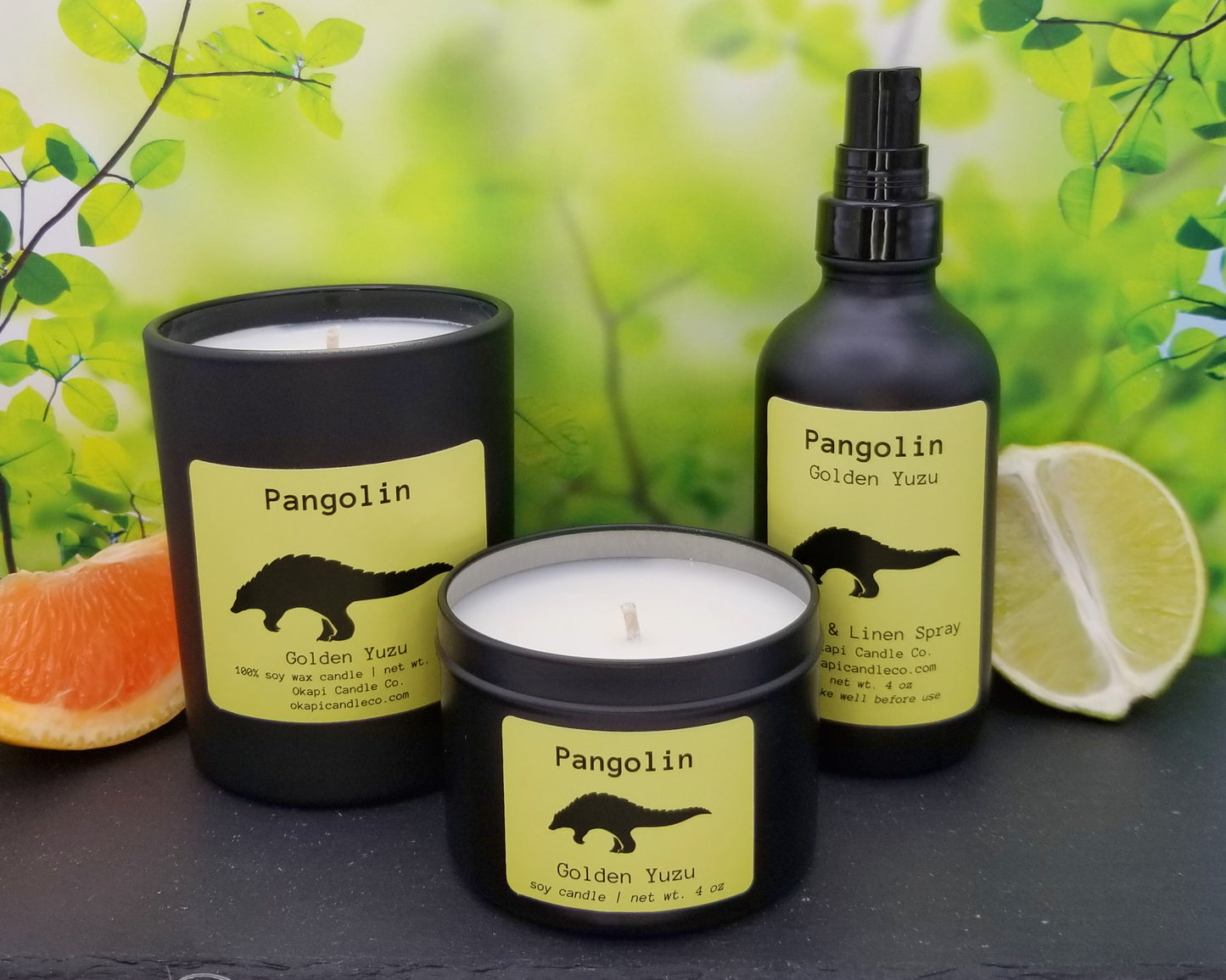 Pangolin Soy Candle - Golden Yuzu Fragrance