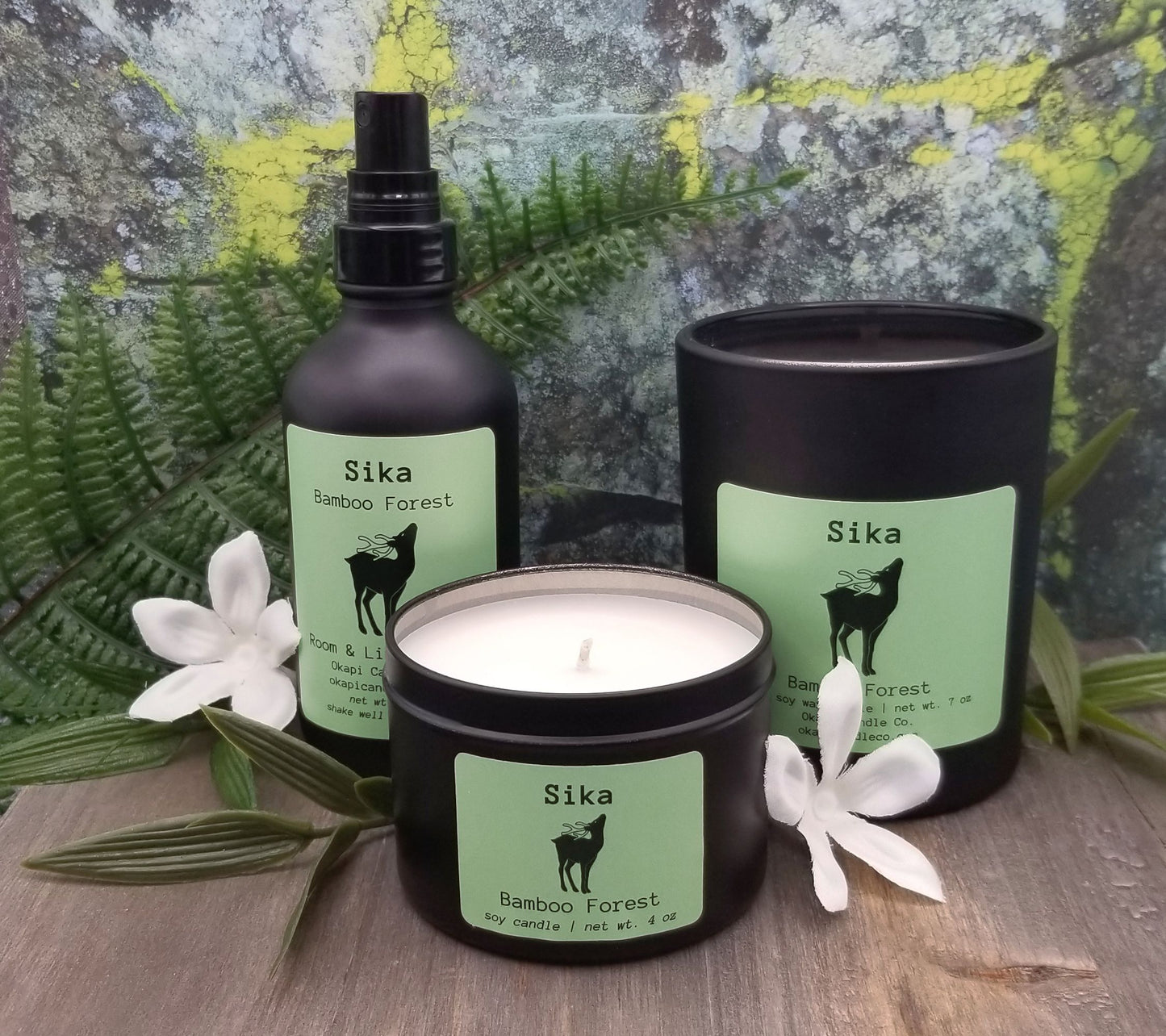 Sika Deer Soy Candle - Bamboo Forest Fragrance