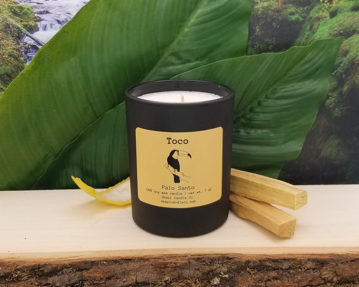 Toco Toucan Soy Candle - Palo Santo Fragrance