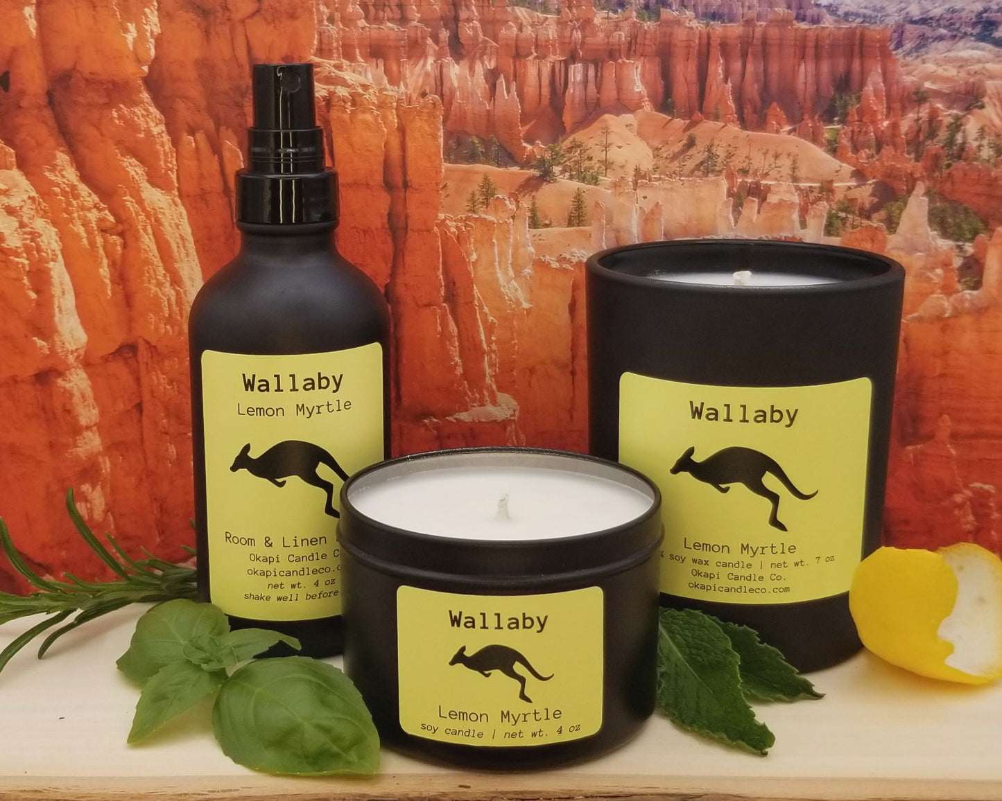 Wallaby Soy Candle - Lemon Myrtle Fragrance