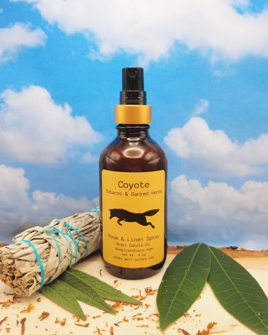 Coyote Room & Linen Spray - Tobacco and Sacred Herbs Fragrance
