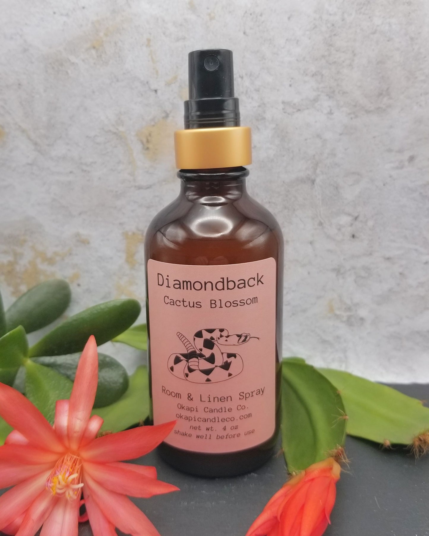 Diamondback Rattlesnake Room & Linen Spray - Cactus Blossom Fragrance