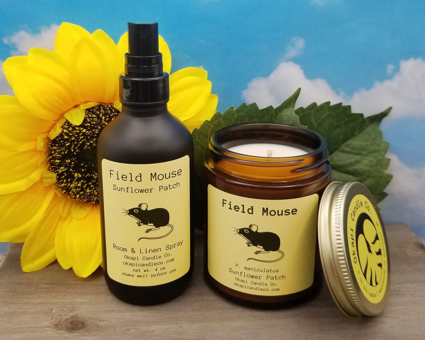 Field Mouse Soy Candle - Sunflower Patch Fragrance