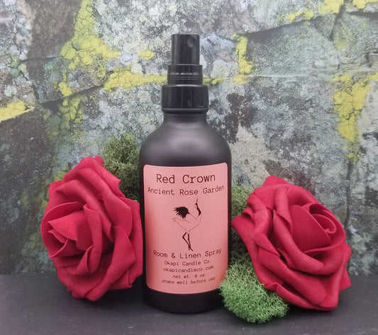 Red Crowned Crane Room & Linen Spray - Ancient Rose Garden Fragrance